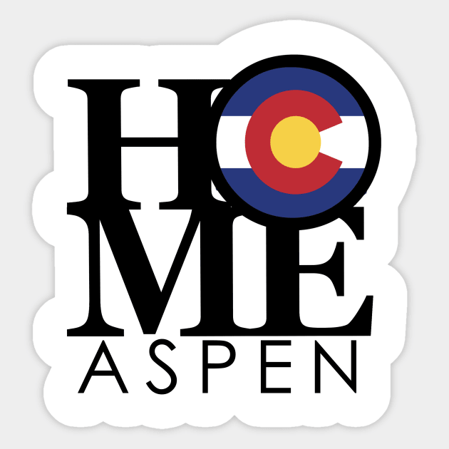 HOME Aspen Colorado Sticker by HomeBornLoveColorado